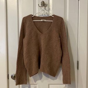 Dusty rose flared sweater